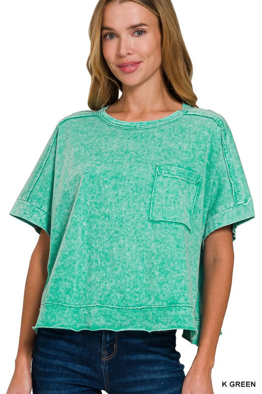 Halo Pocket Tee - Green