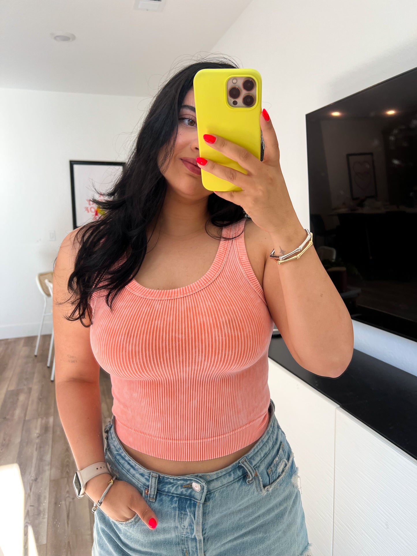 Alyssa Tank - Coral