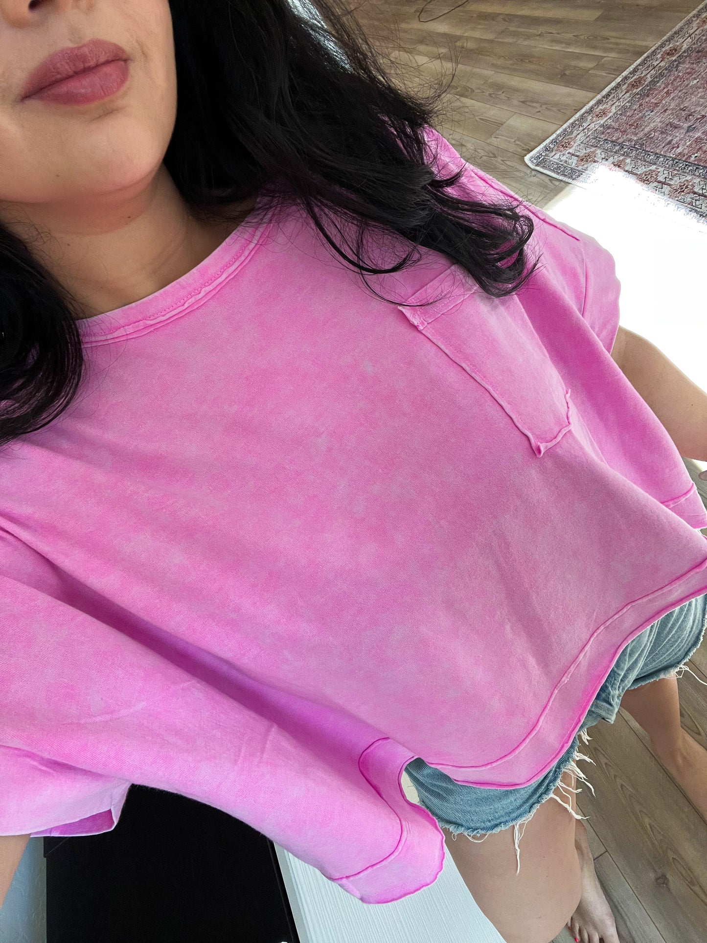 Halo Pocket Tee - Pink