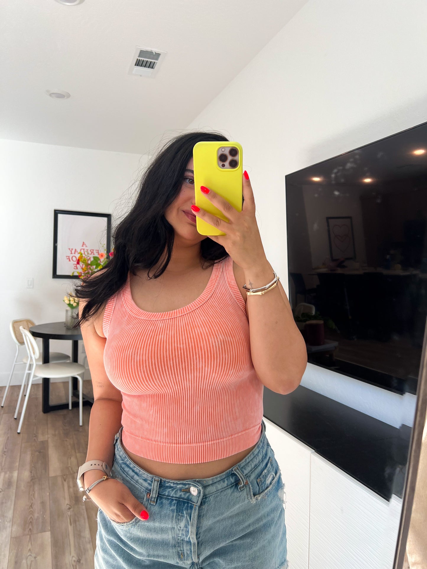 Alyssa Tank - Coral
