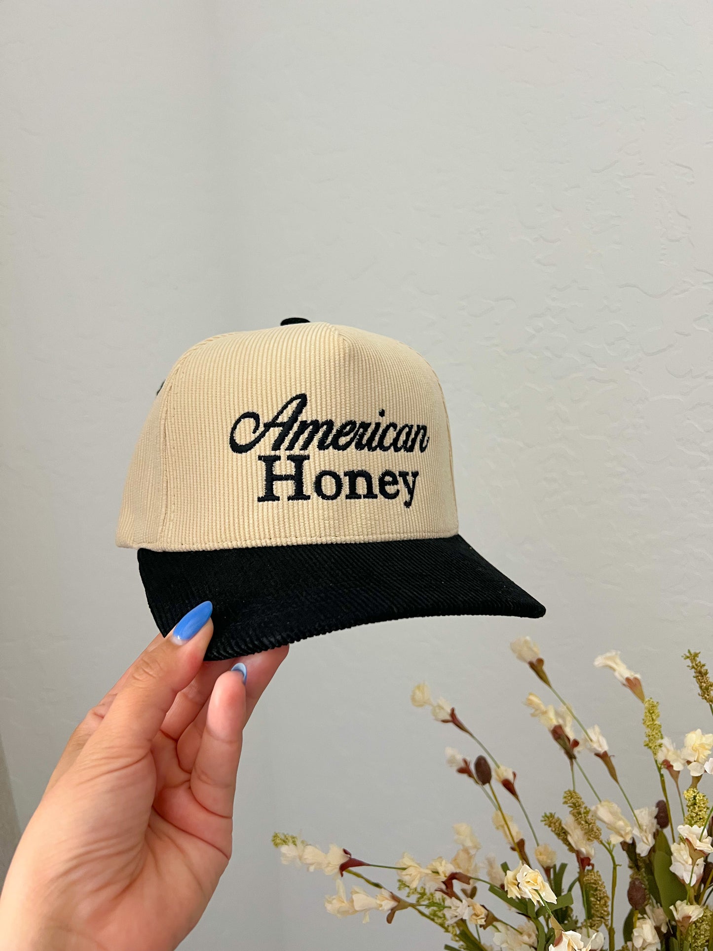 American Honey Trucker Hat - Black/White