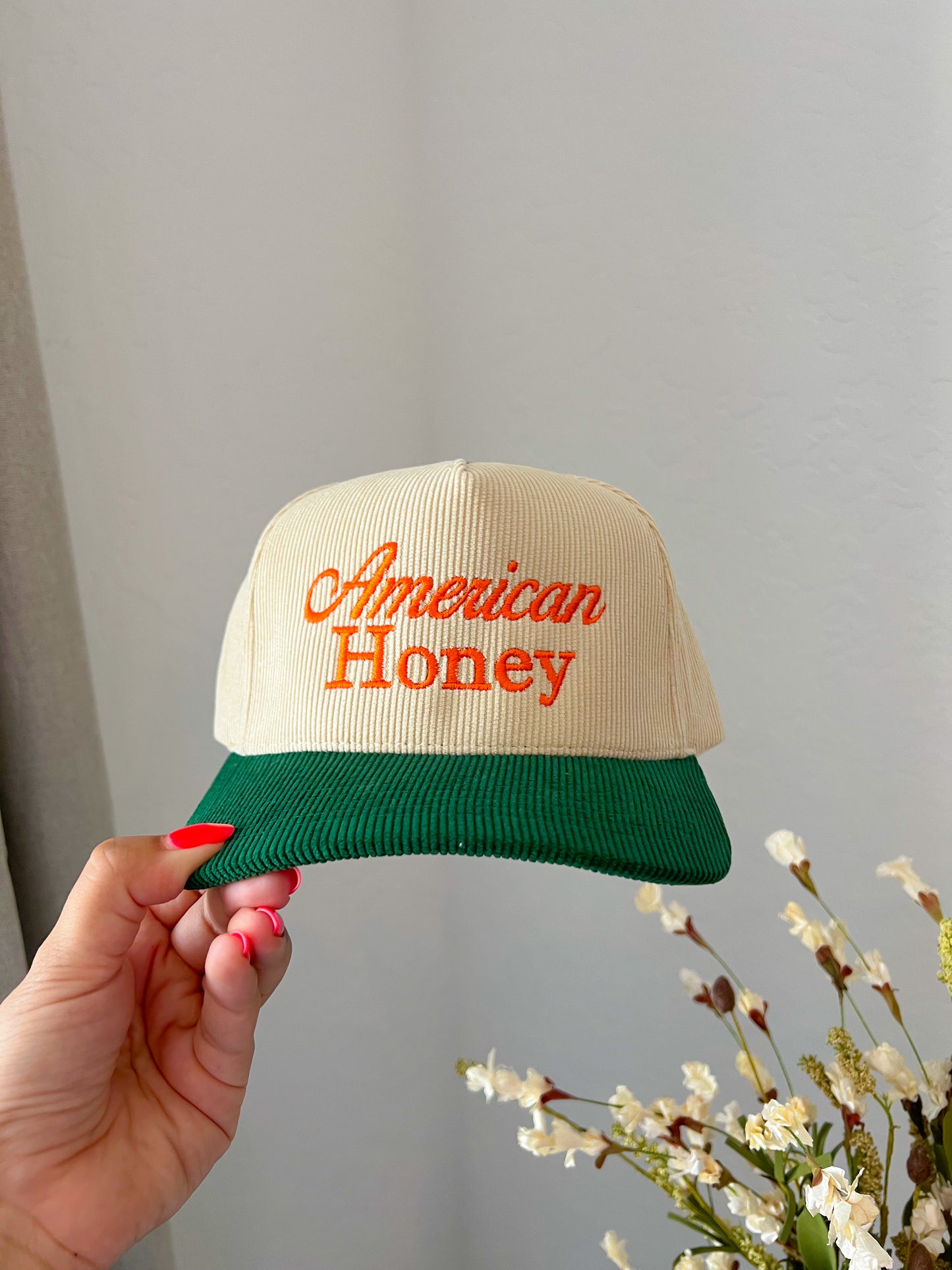 American Honey Trucker Hat - Green/Orange