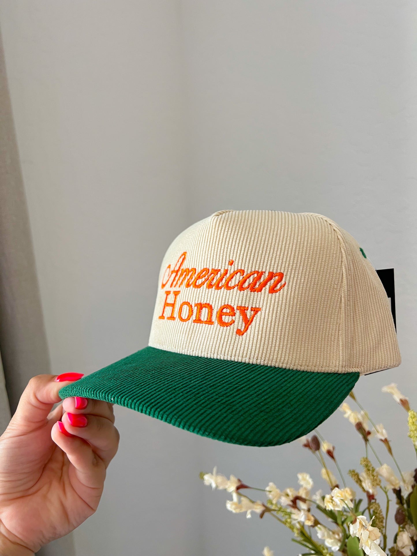 American Honey Trucker Hat - Green/Orange