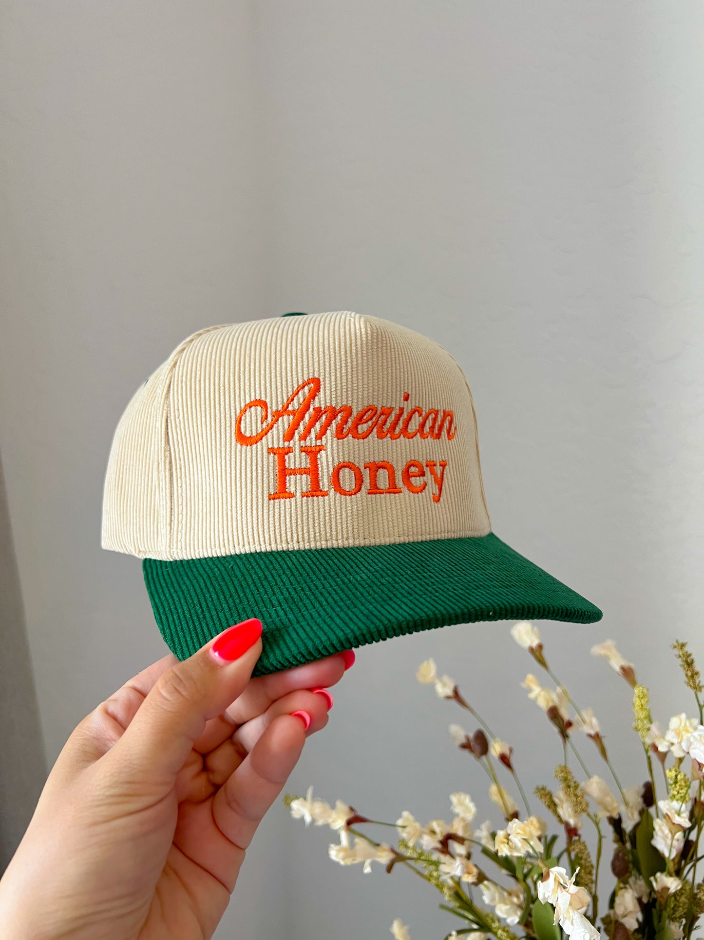 American Honey Trucker Hat - Green/Orange