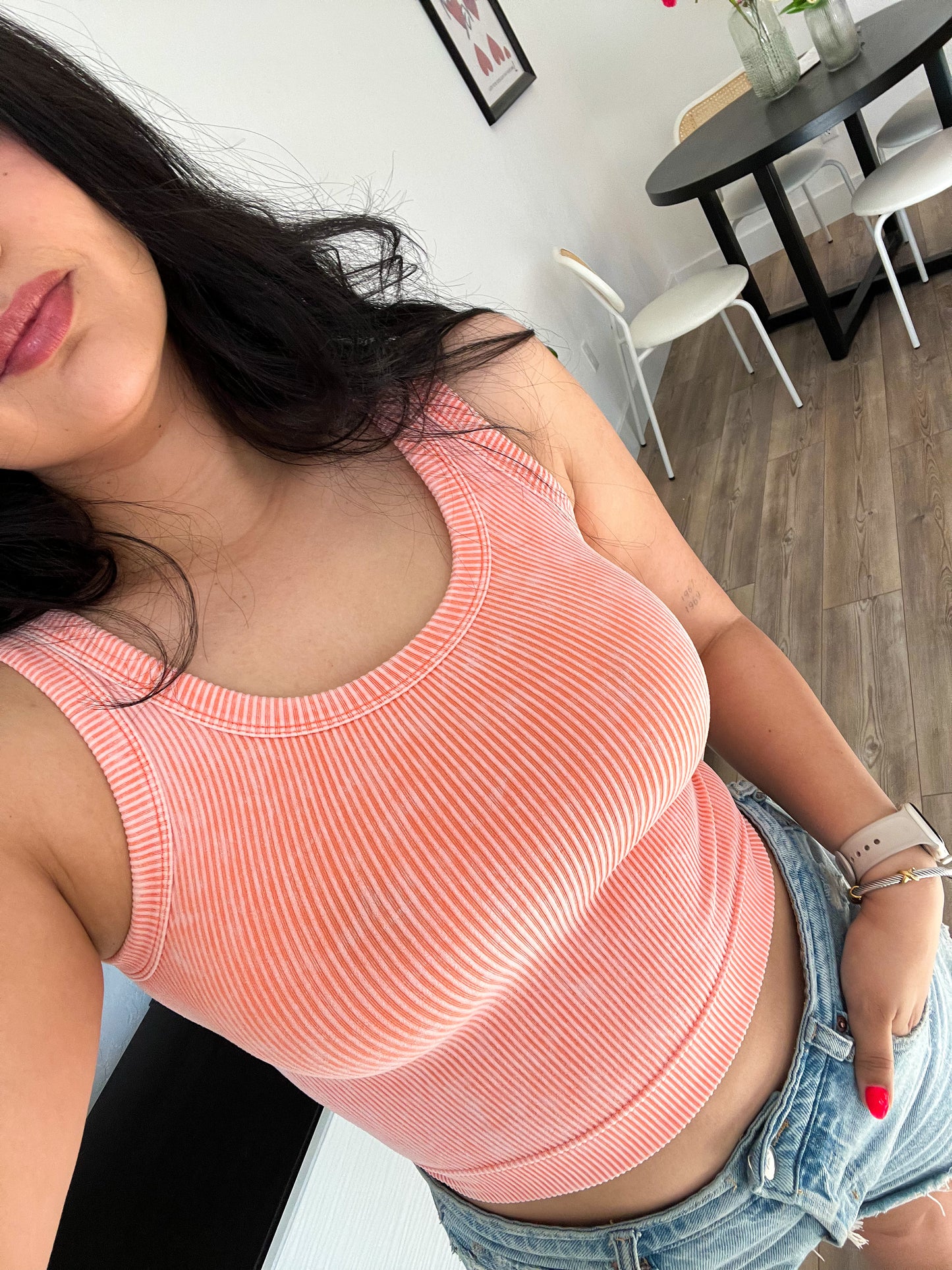 Alyssa Tank - Coral